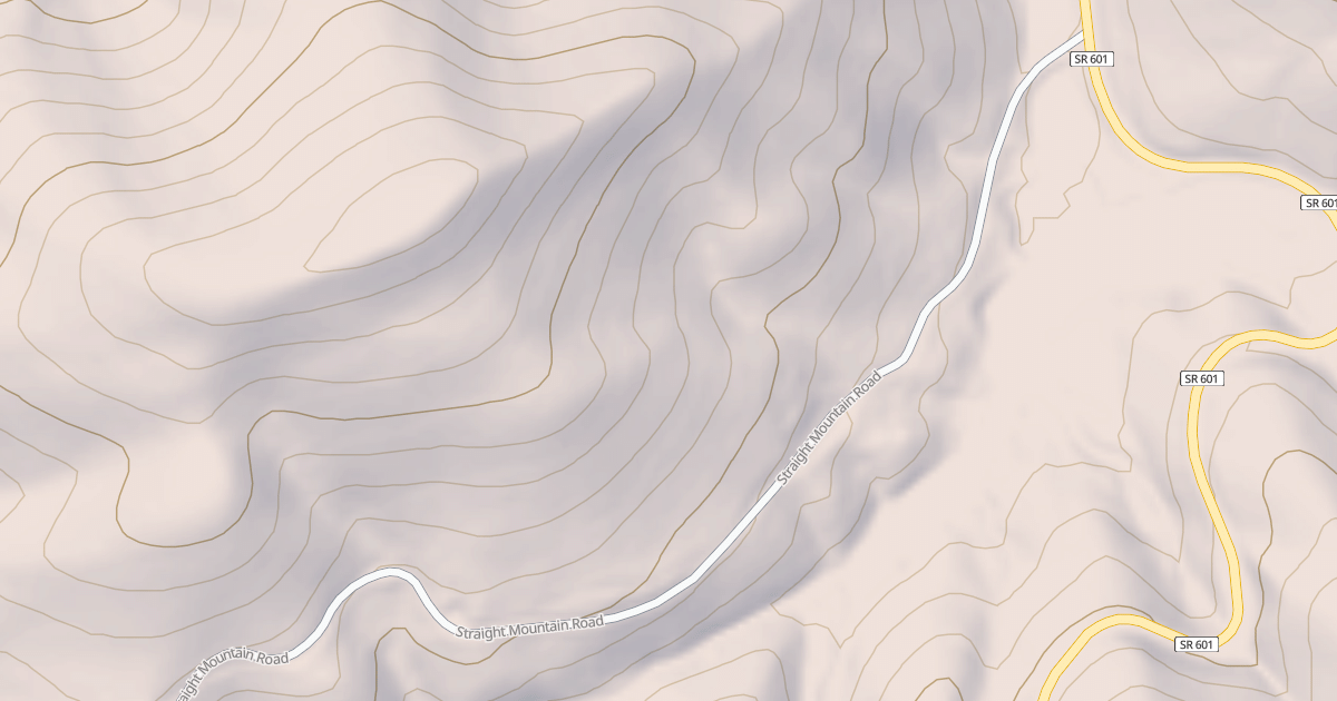 Map preview of STRAIGHT MOUNTAIN