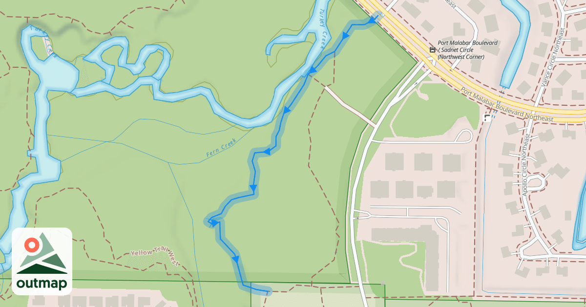Map of Red Trail
