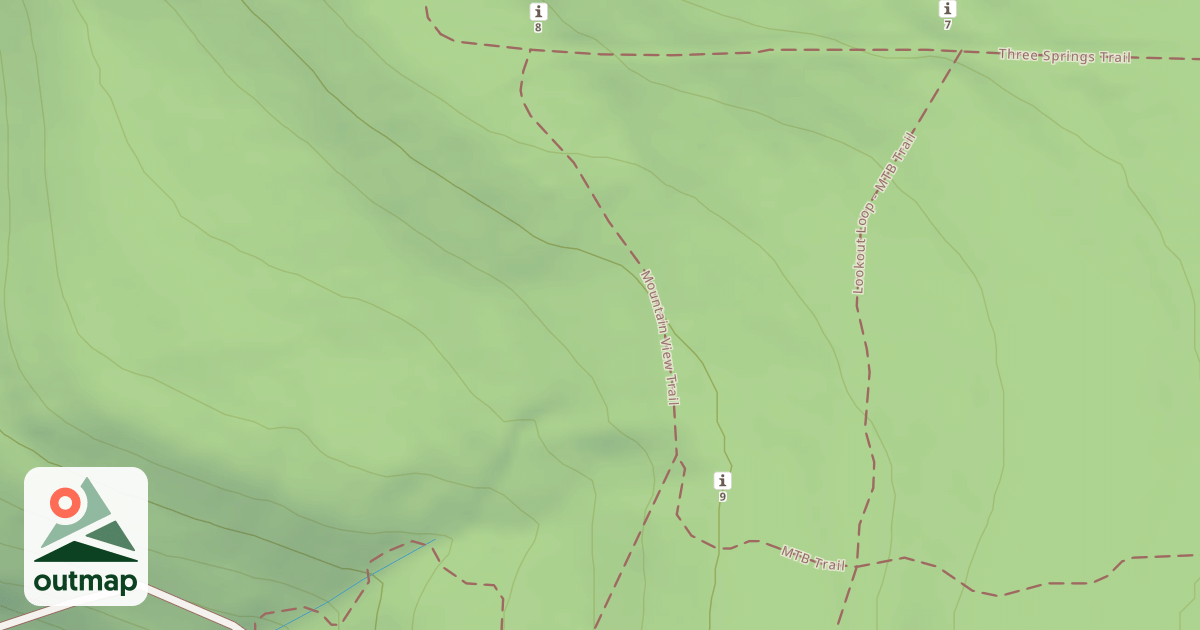 Map of Blue Knob State Park Trails in Bedford