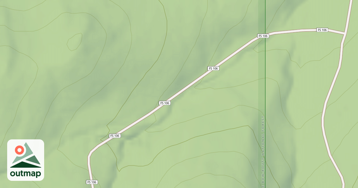 Map of CORNER CABIN ROAD