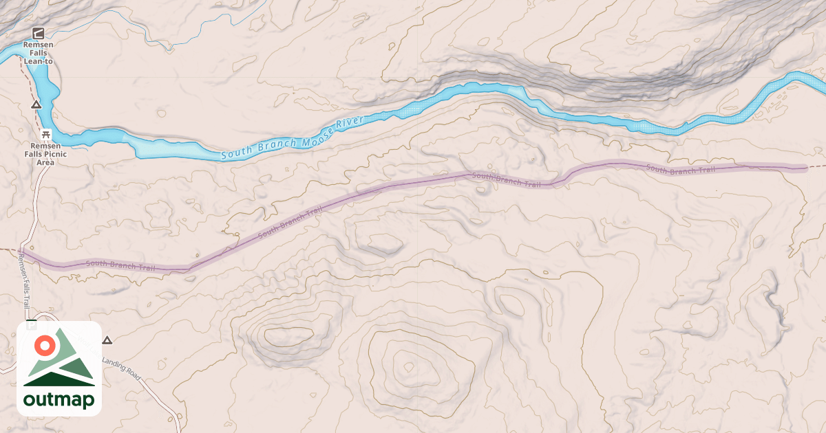 Map of South Branch Trail