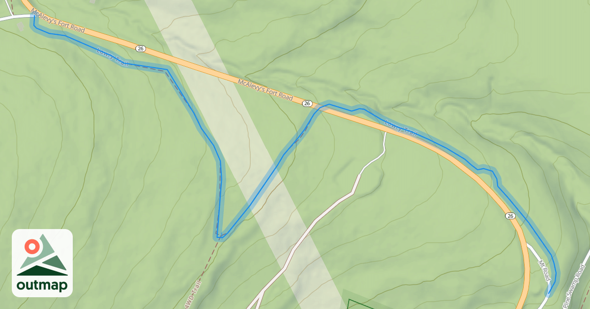 Map of Lowry Trail