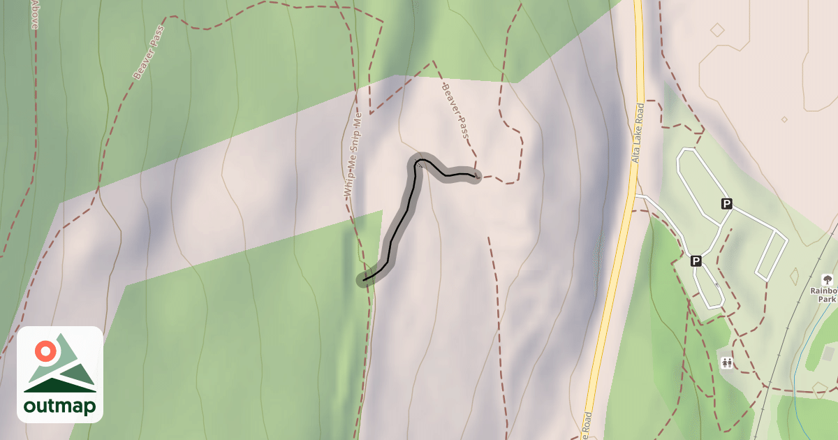 Map of Hotdog Pass