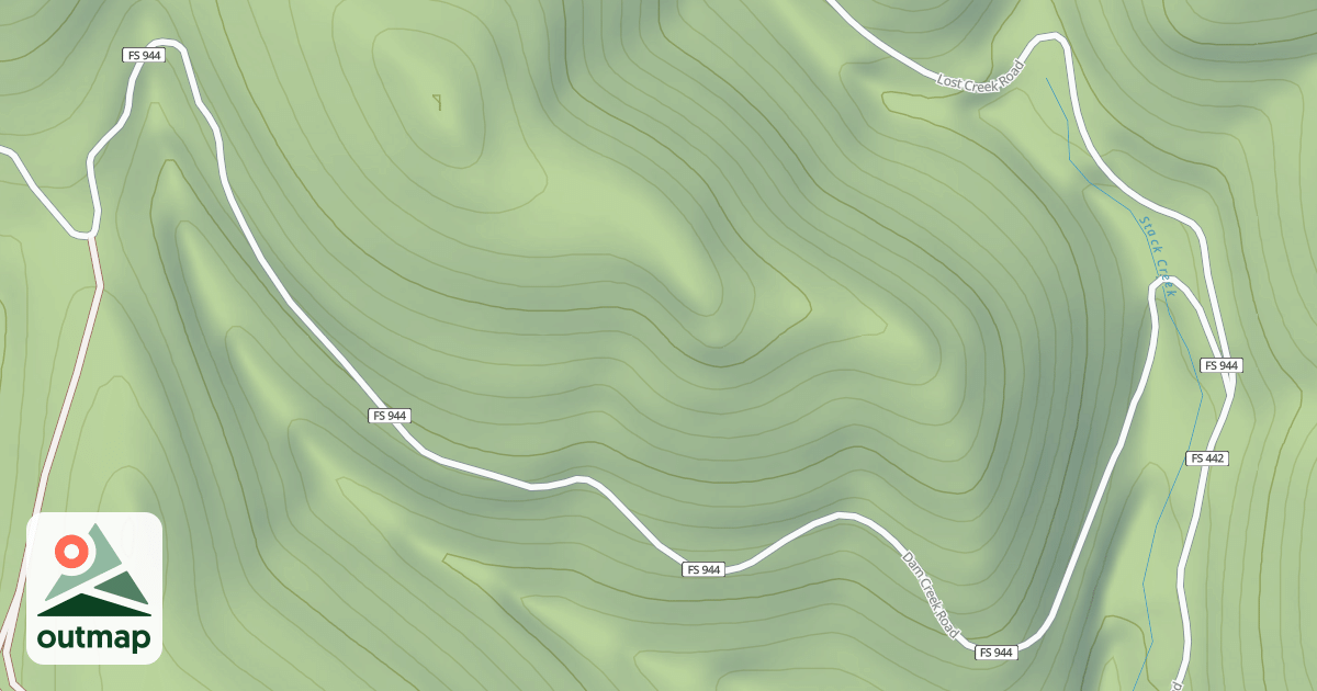 Map of DAM CREEK