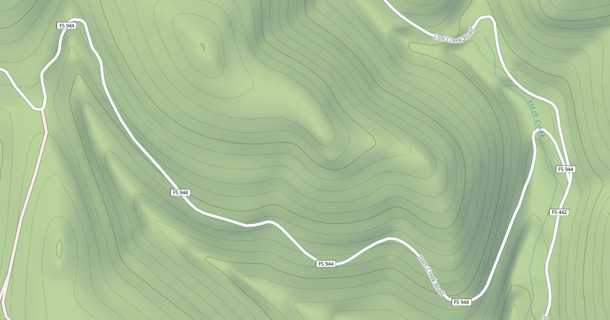 Map preview of DAM CREEK