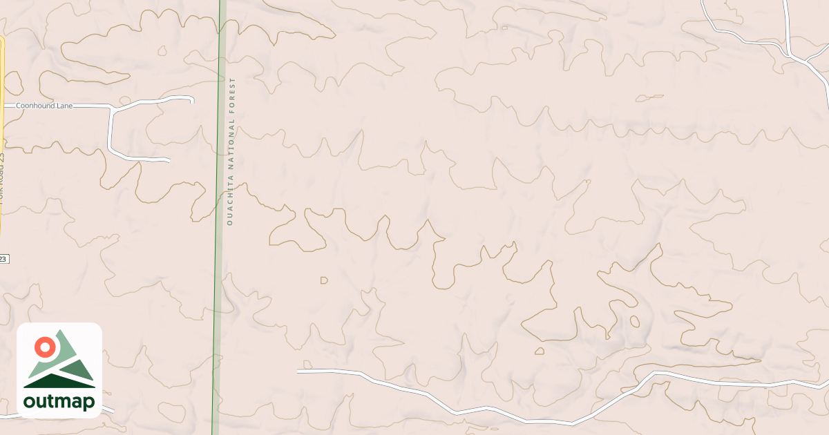 Map of FLAT RIDGE SPUR