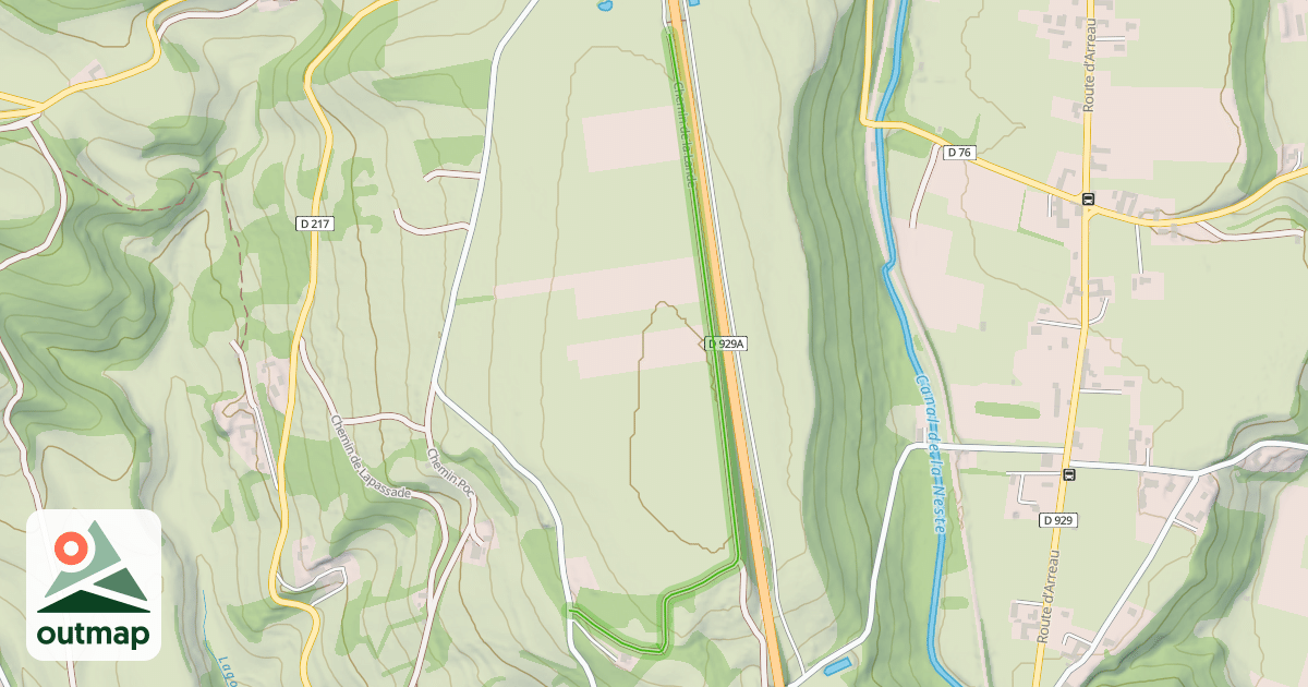 Map of Chemin de la Lande
