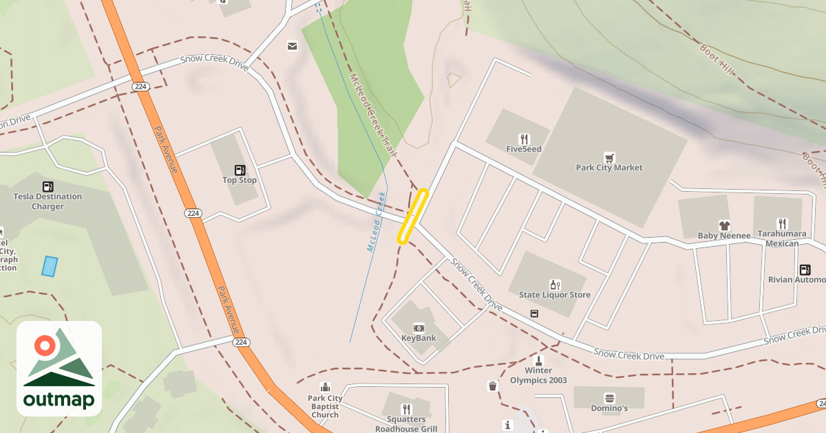 Map of Olympic Parkway Trail