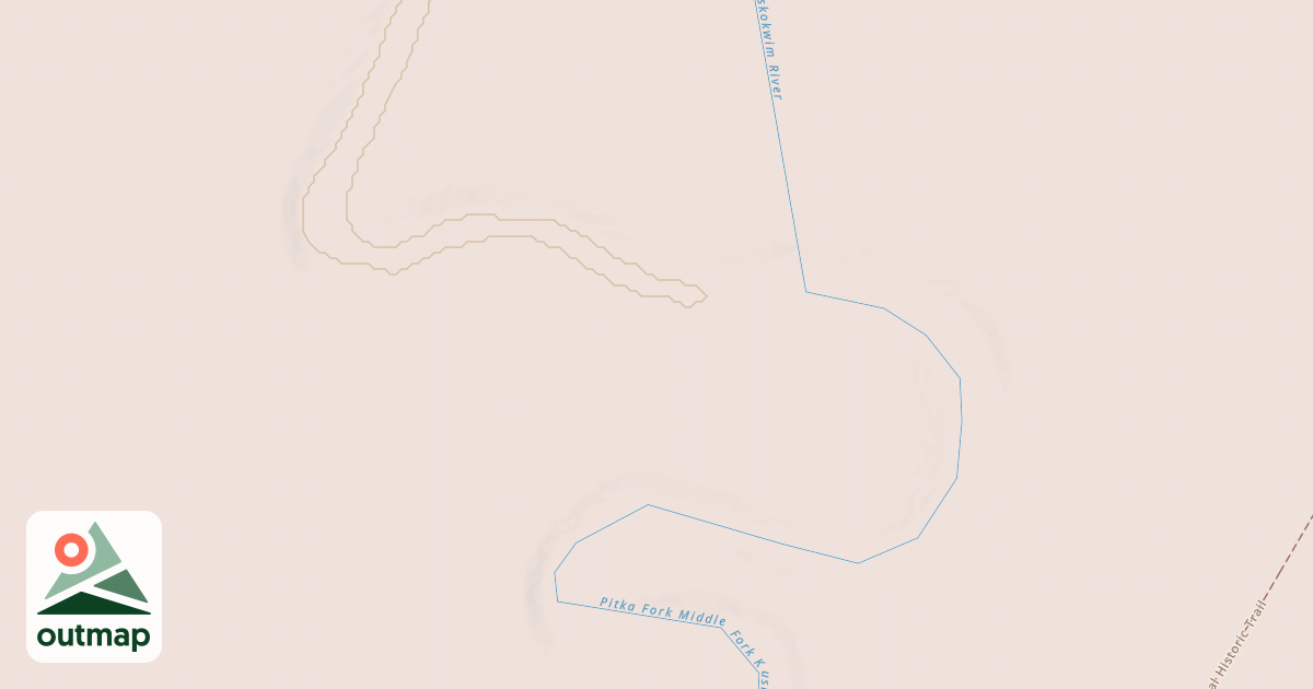 Map of Iditarod National Historic Trail