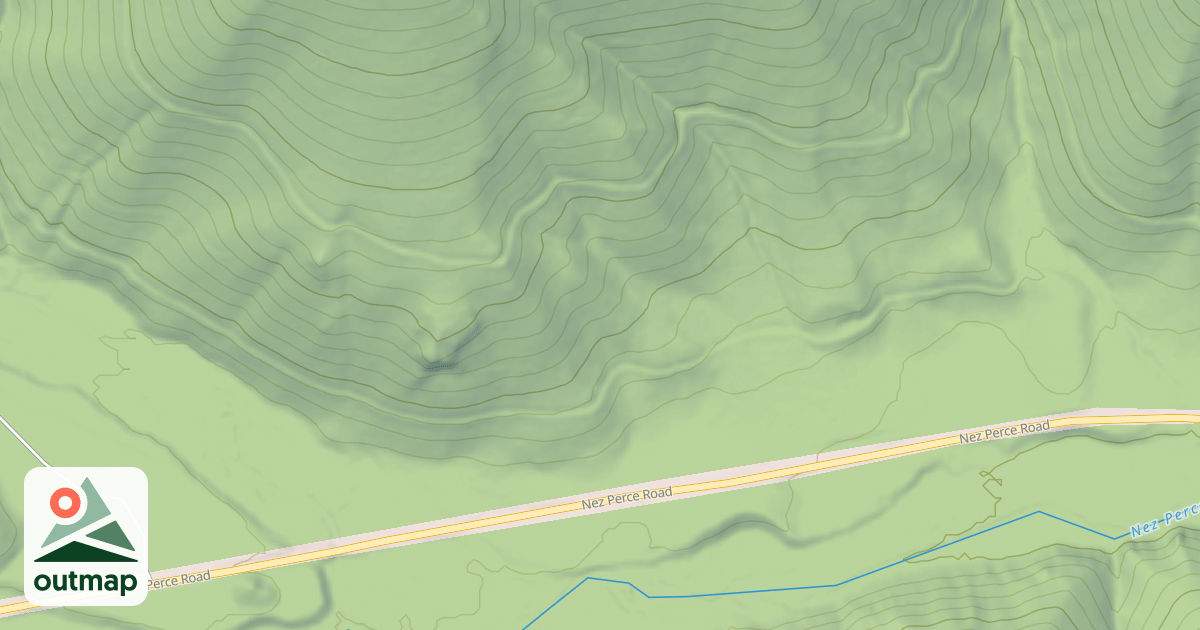 Map of (FDR) NEZ PERCE-WATCHTOWER