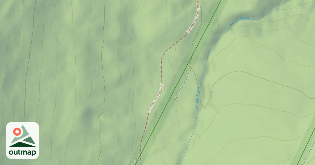 Map of Bellows Pipe Trail