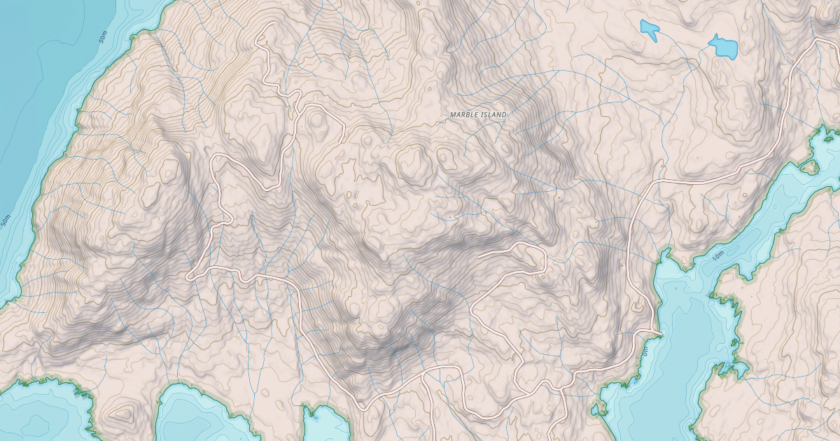 Map preview of MARBLE ISLAND NORTH  1480000