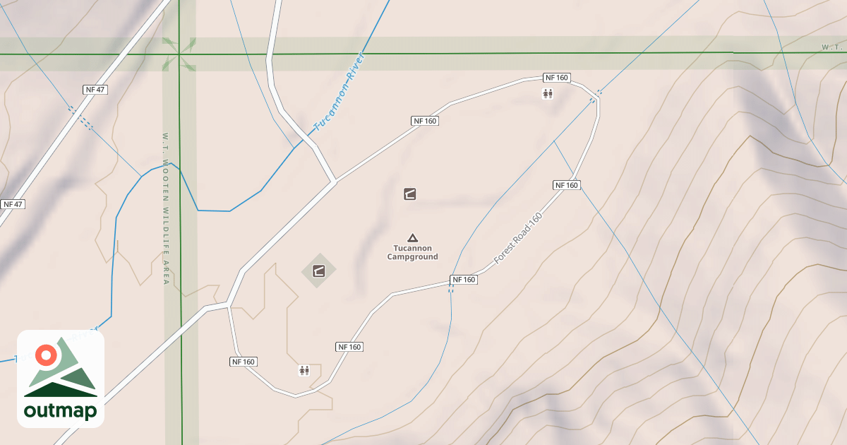 Map of TUCANNON CAMPGROUND