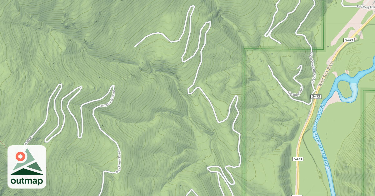 Map of (FDR) LAVENE CREEK