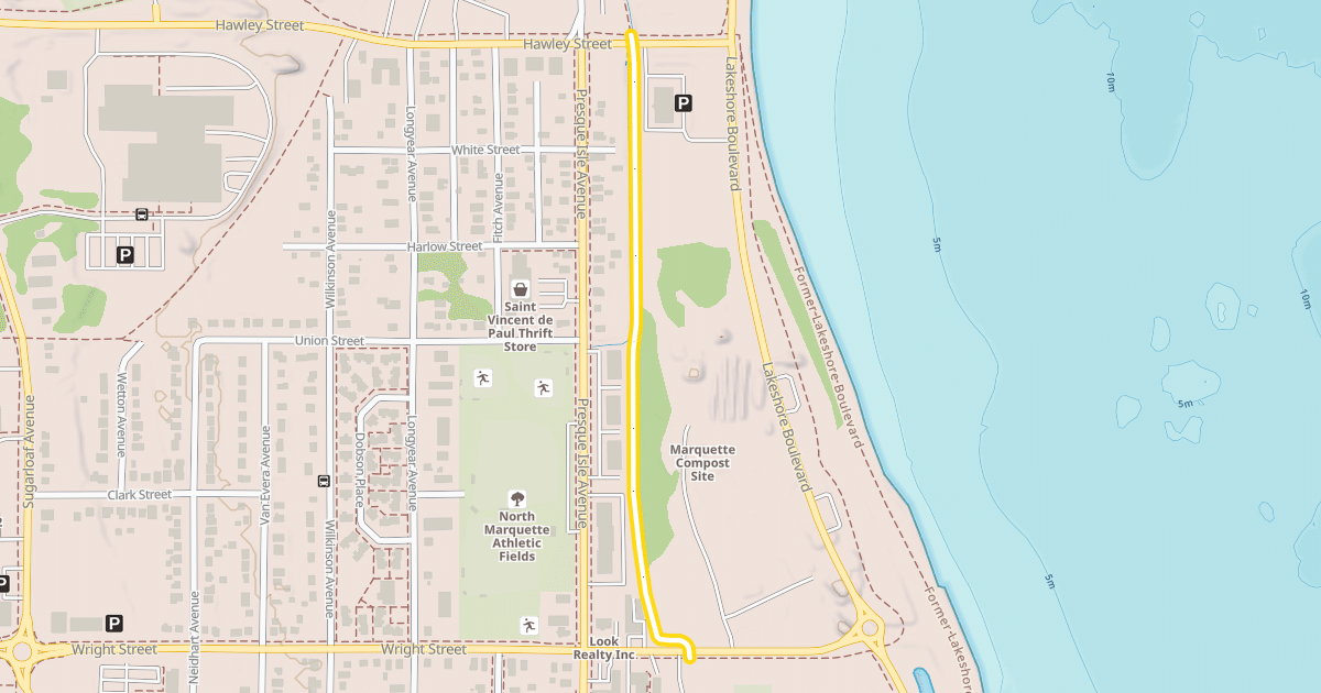 Map preview of Noquemanon Trail