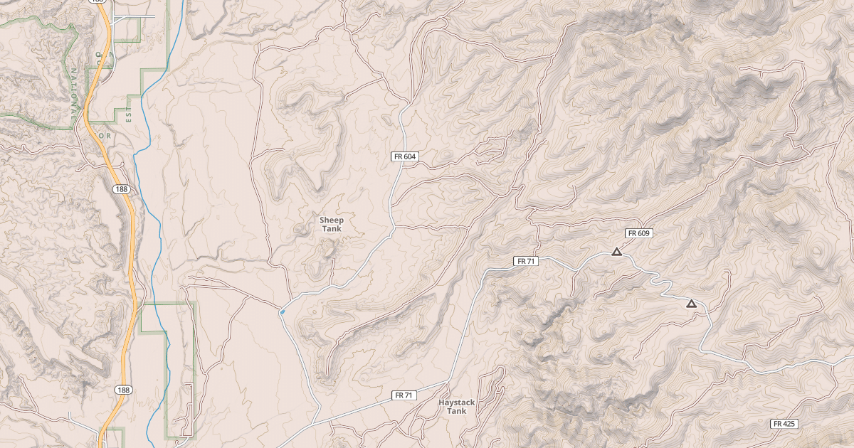 Map preview of LAMBING CREEK