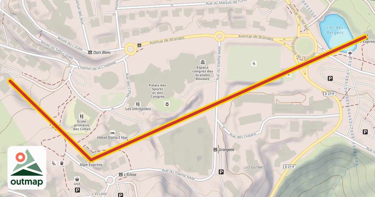 Map of Alpe Express