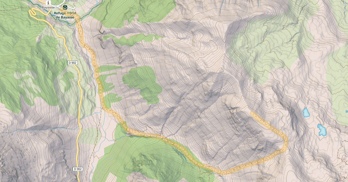 Map preview of Tête du Laup — Bayasse