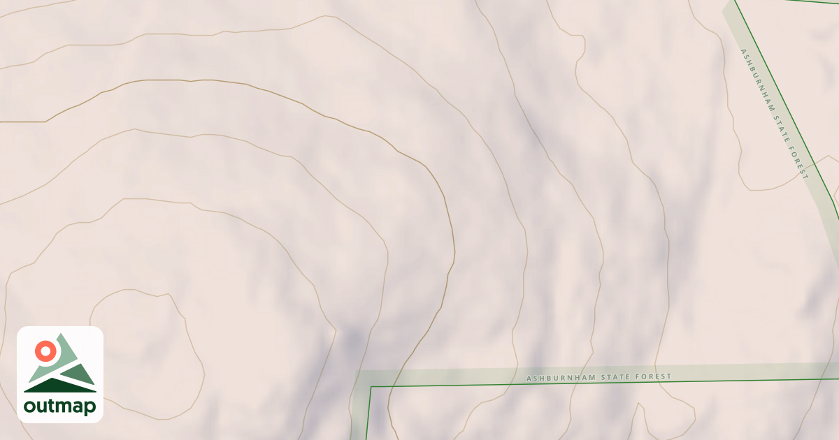 Map of Little Watatic Mountain Trail
