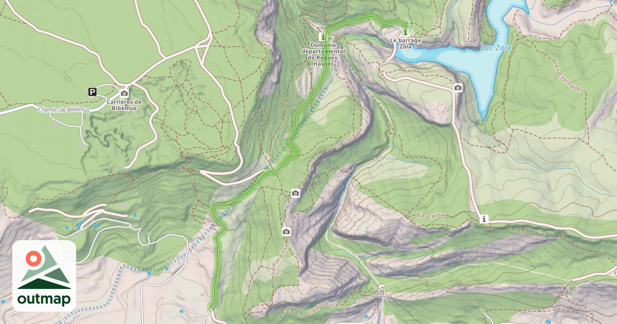 Map of Chemin de la Risante