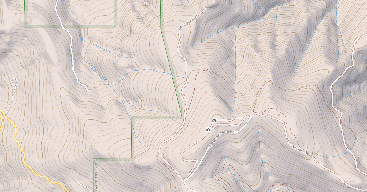 Map preview of RUBY CREEK