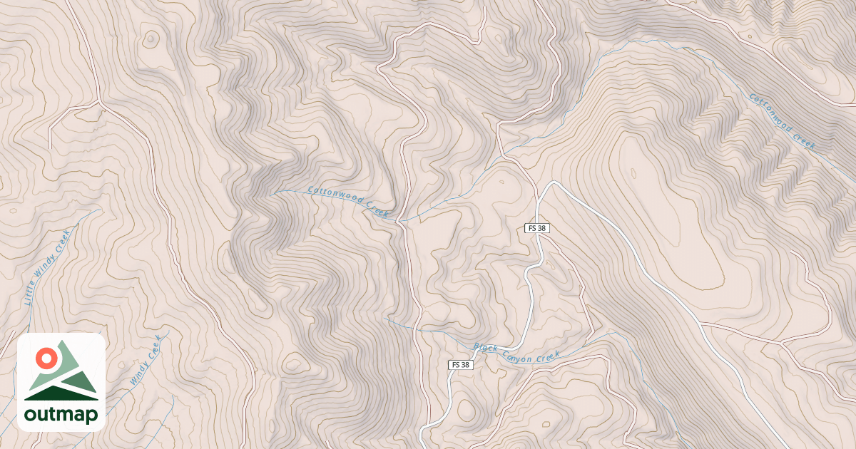 Map of USFS National Forest System Roads {EEC4788F-696D-432C-BA29-CA6583D3584E}