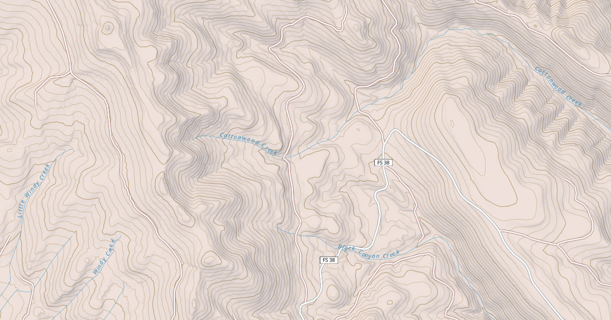 Map preview of USFS National Forest System Roads {EEC4788F-696D-432C-BA29-CA6583D3584E}