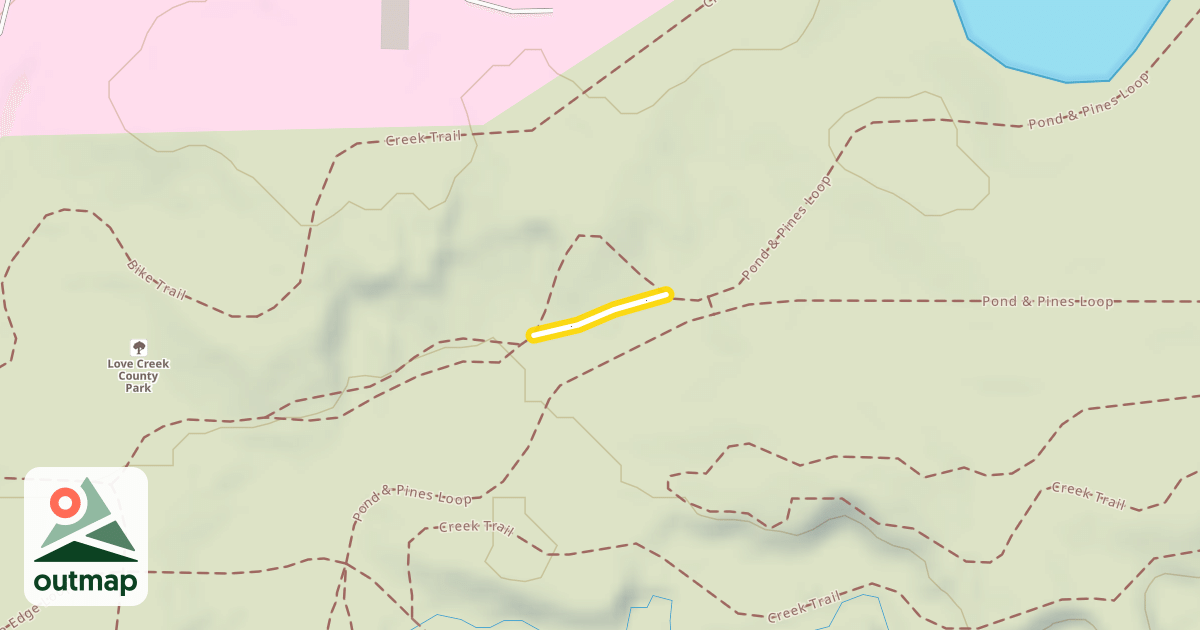 Map of Pond & Pines Loop