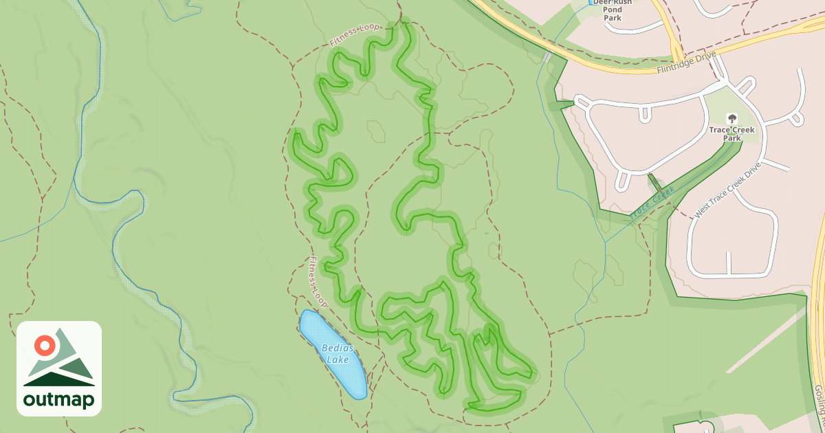Map of Bike Loop Trail