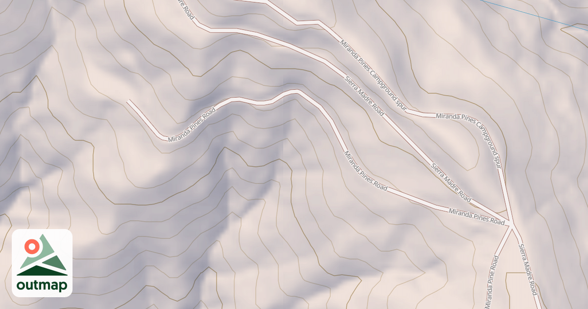 Map of MIRANDA PINE SPR.