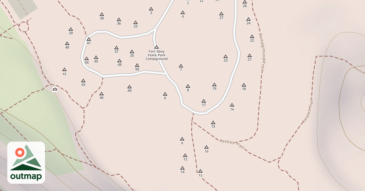 Map of Fort Ebey Road