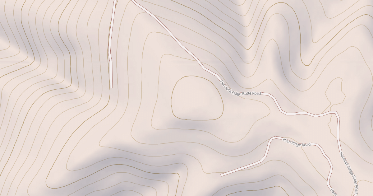 Map preview of HEMLOCK RIDGE BUTTE