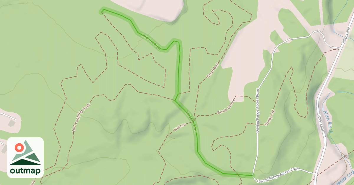 Map of Middle Trail