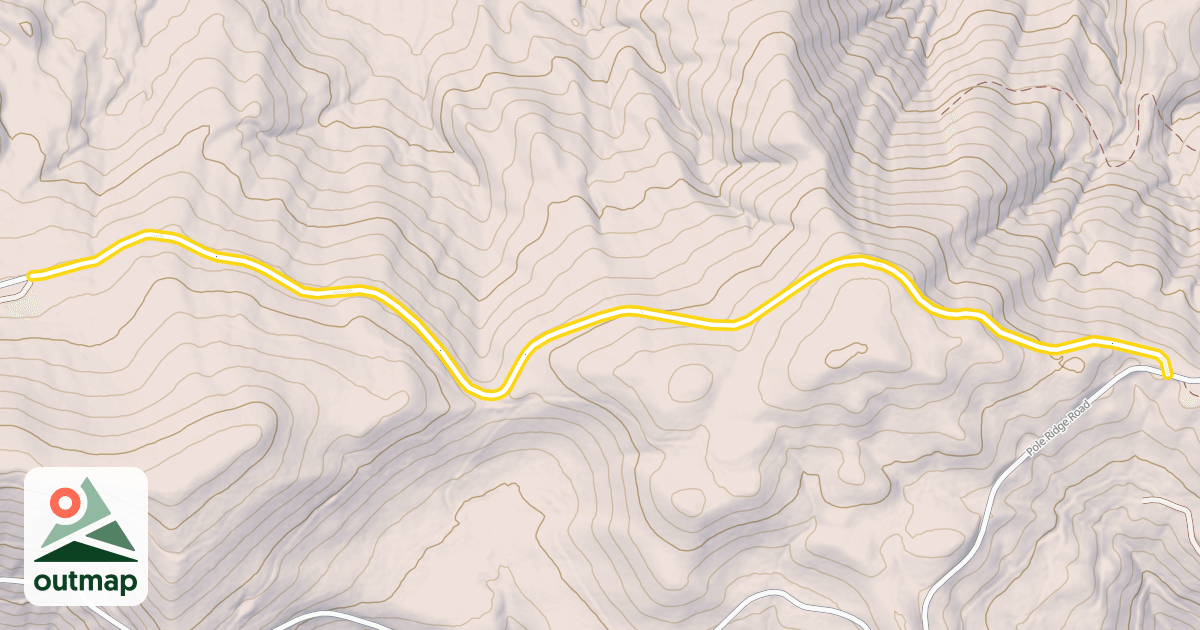 Map of Dirty Pole Road