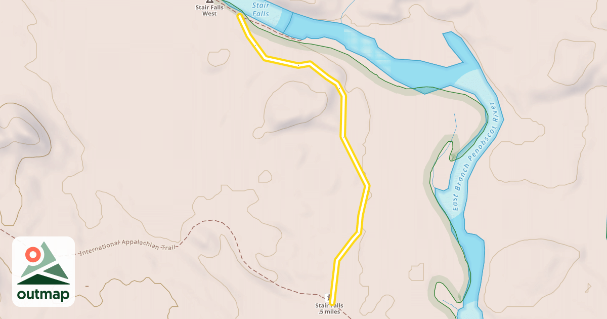 Map of Stair Falls Trail
