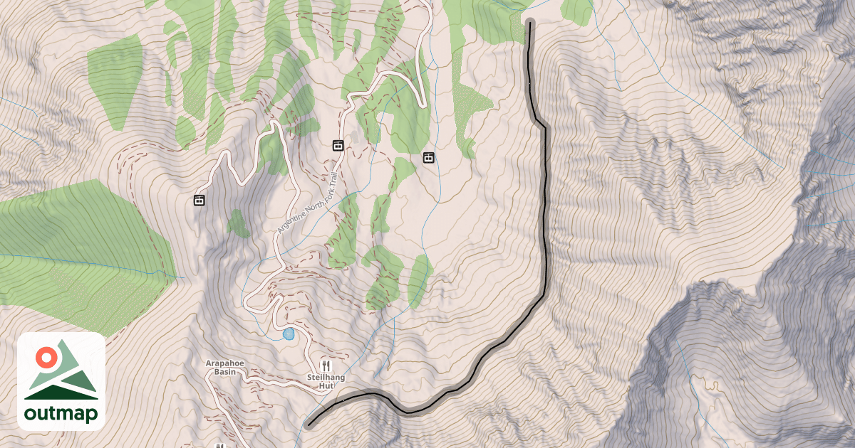 Map of East Wall Traverse