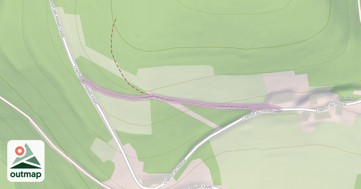 Map of Chemin de la Lame