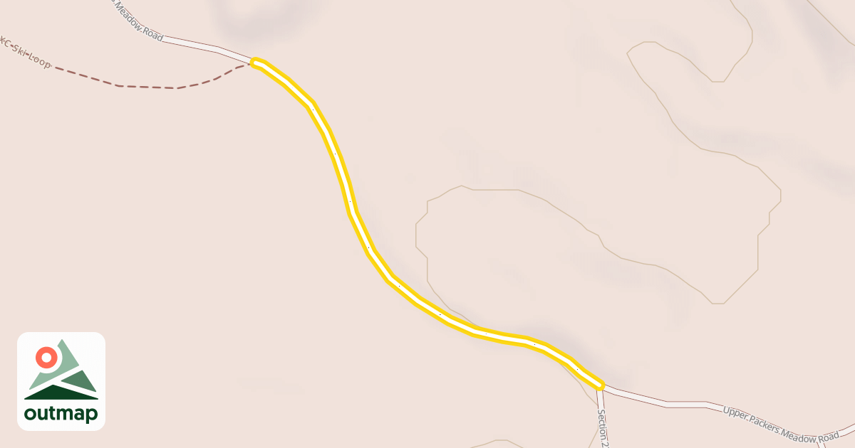 Map of Upper Packers Meadow Road