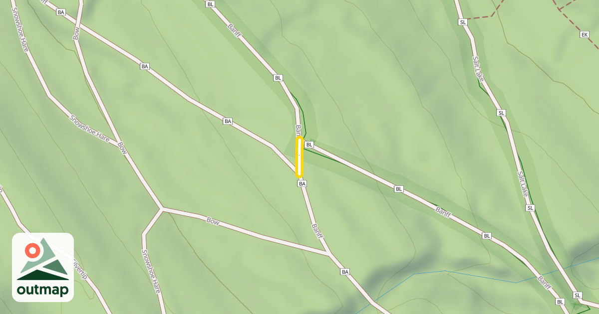 Map of Banff