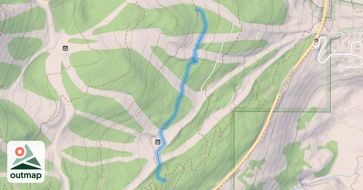 Map of Lakes Trail