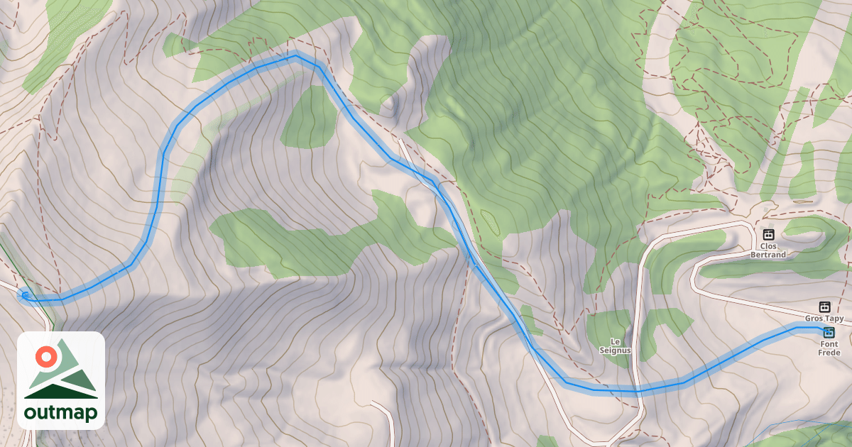 Map of Gros Tapy