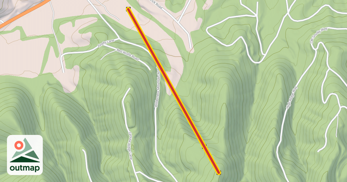 Map of The Hawk Skylift