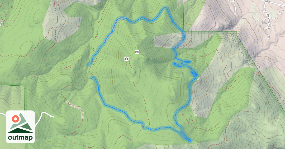 Map of Plymouth Mountain Trail