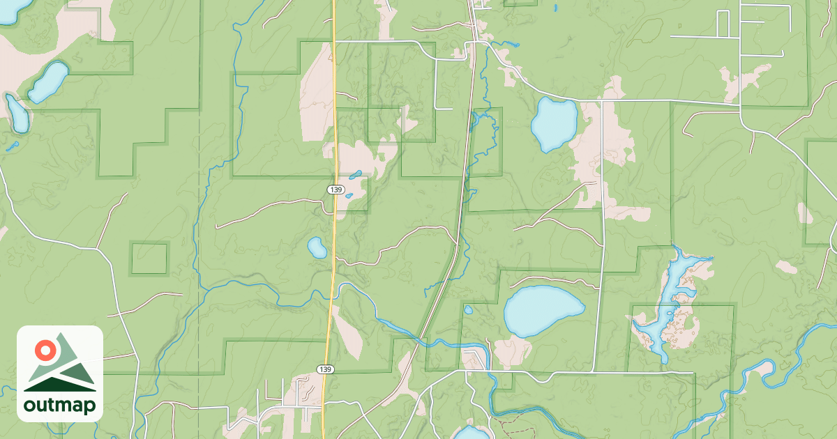 Map of Nicolet State Trail