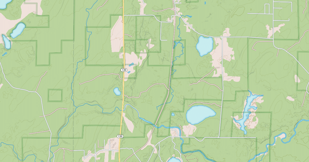 Map preview of Nicolet State Trail