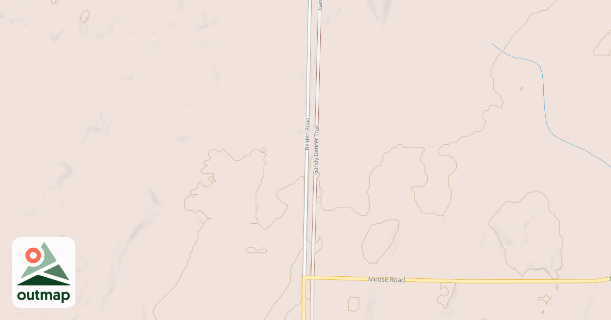 Map of Gandy Dancer State Trail MS84.029