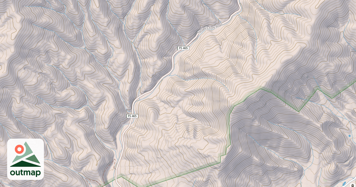 Map of HICKEY FORK