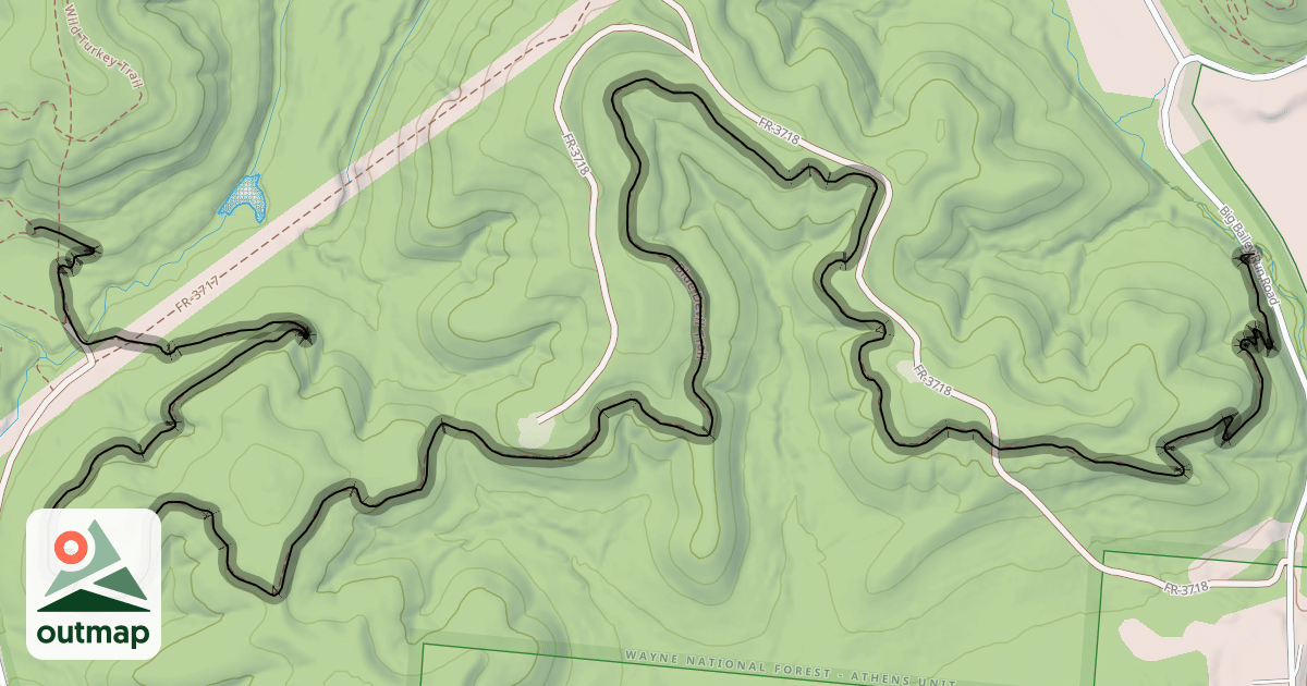 Map of Blue Devil Trail