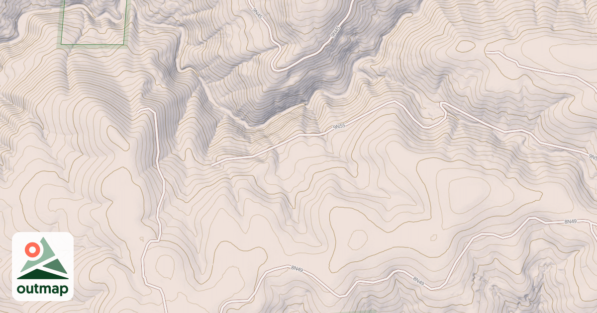 Map of BIG MTN. RR