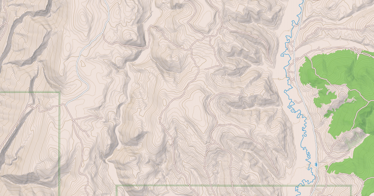 Map preview of Hams Fork Ridge